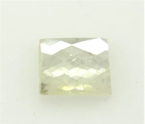 0.41Cts Square Shape Off White Color Checker Cut Diamond 5.90x5.13x1.08 MM - Picture 1 of 14