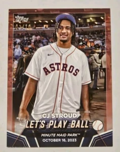 CJ Stroud 2024 Topps Series 2 Let’s Play Ball Red Parallel #3/10 Texans Astros - Bild 1 von 3
