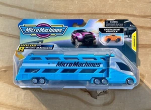Micro Machines Series 4 With Exclusive Vehicle Color Blue Speed Mini Hauler NEW - Picture 1 of 4