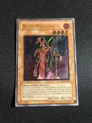 Yu-Gi-Oh! Blast Magician FET-EN020 1st Edition Ultimate Rare MP - Image 1 of 2