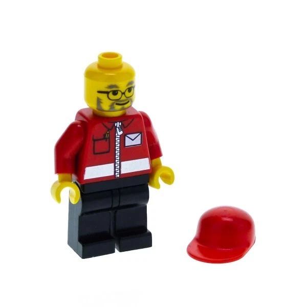 LEGO City Postman post006  7731 MAIL VAN MINI FIGURE 2008 - Image 1 of 1