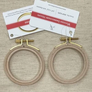 Hardwicke Manor Tiny 2 3/4" x 5/16" Embroidery Hoops Birch hardwood cross stitch - Picture 1 of 2