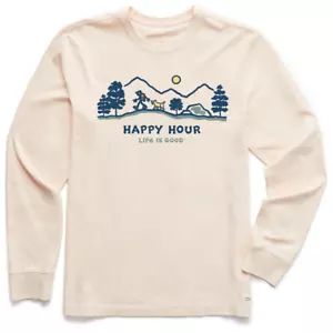 LIFE IS GOOD MEN L/S T-SHIRT "HAPPY HOUR" JAKE AND ROCKET WANDERN.."HAPPY HOUR" (XXL) - Bild 1 von 2