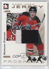 2004-05 ITG Heroes and Prospects Gold Fall Expo 1/1 Adrian Foster #GUJ-8 2a8