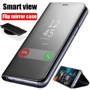 For Samsung Galaxy A12 A32 A42 A52 5G Smart Leather Flip View Mirror Case Cover