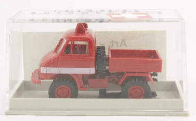 MB Unimog 411 "Engadiner Bier" Schweiz-Edition Brekina 1:87 H0 OVP [BK5-B0] - Bild 1 von 3