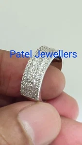 Anello di Fidanzamento 3Ct Tondo e Principessa Diamante Artificiale 14k Bianco Placcato Oro - Foto 1 di 5