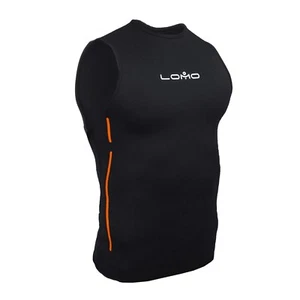 Lomo Mens 3mm Neoprene Swim Vest Top Black Swimming Watersports - Picture 1 of 6