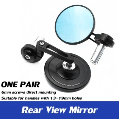 Espejo retro redondo aluminio para Aprilia SHIVER 750 SHIVER 900 MANA 850 Foto 1 de 4