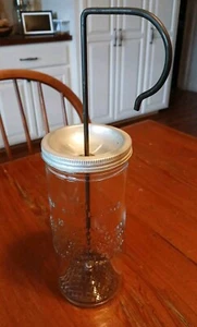 Vintage WESSON ÖL MAYONNAISE MAKER Glas mit Anleitung schön & sauber - Bild 1 von 4
