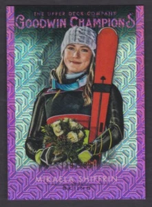 2021 UD GOODWIN CHAMPIONS PLATINUM PINK MIKAELA SHIFFRIN RC #44 /299 SKI - Bild 1 von 2