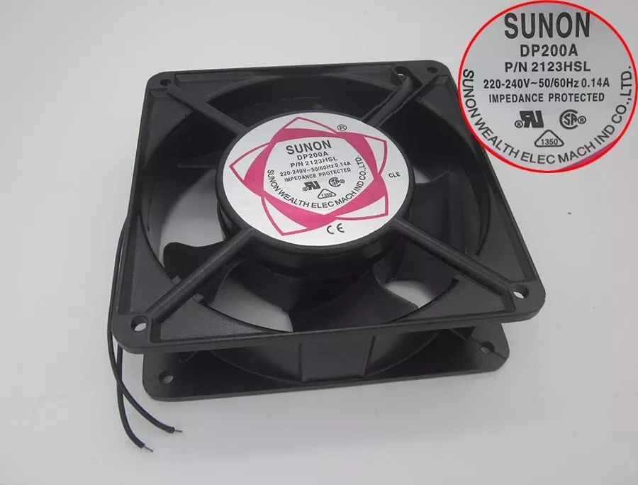 SUNON DP200A AC fan 2123HSL 220V 12038 cabinet cooling fan 120mm 2-Wire - Image 1 of 4