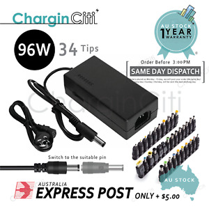 96W Universal Power Supply Adapter Laptop Adjustable Charger For PC Notebook New
