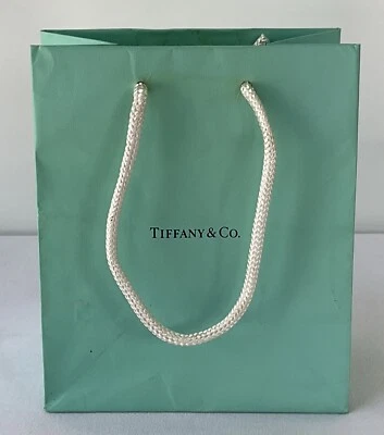 Tiffany & Co Blue Small Empty Shopping Bag Gift Bag Approx. 6" X 5" X 3” - Image 1 of 4