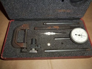 Central Tool Co. No. 200 Dial Test Indicator Set JEWELED .001" With Case LOOK! - Picture 1 of 3