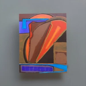 ABSTRAKTES GEMÄLDE MODERNIST San Francisco EXPRESSIONISMUS Dr Gross KÜNSTLER AUFGELISTET - Bild 1 von 9