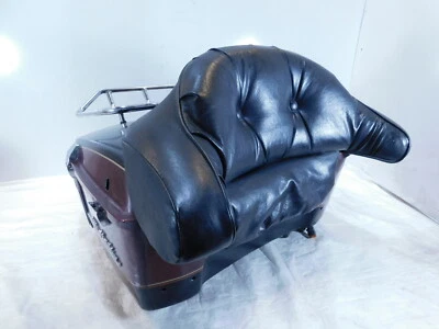 Harley Davidson Touring Road & Electra Glide Maroon Black Tour Pak Luggage Box  - Image 1 of 4