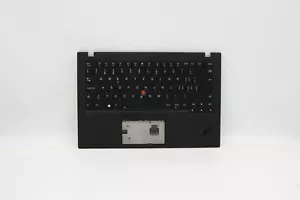 Lenovo Carbon X1 8th Keyboard Palmrest Top Cover Swiss Black Backlit 5M10Z27493 - Picture 1 of 4