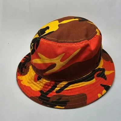 Sombrero Cubo Newhattan Caza Pesca Exterior Verano Gorra Camuflaje Naranja S/M V5a Foto 1 de 4