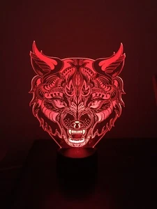 Lampeez Leopard 2 3D Illusion 5V 0.5A Lamp FS-3170 - Picture 1 of 9