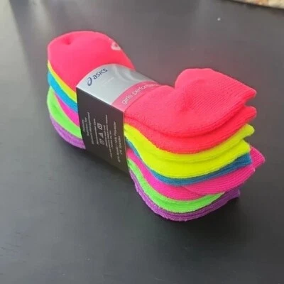 ¡Nuevo! Calcetines ASICS Performance Puntera Sin Costuras Jóvenes Niñas Talla L Atléticos ¡12-PAR! Foto 1 de 4