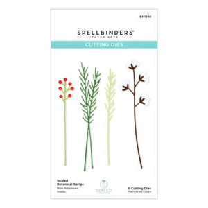Spellbinders Etched Dies - Sealed Botanical Sprigs, S4-1248 - Picture 1 of 5