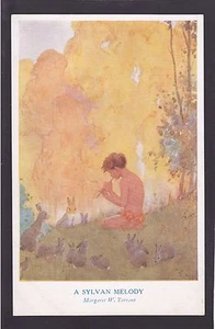 Circa 1907-1915 Vintage Postcard "A Sylvan Melody" - Signed Margaret W. Tarrant - Picture 1 of 2