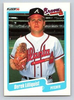 1990 Fleer 588 Derek Lilliquist Atlanta Braves - Image 1 of 2