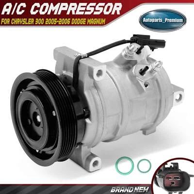 AC Compressor with Clutch for Chrysler 300 2005-2006 Dodge Magnum Charger 3.5L - Image 1 of 4