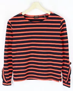 Scotch & Soda Camiseta Mujer XS De Manga Larga Rayas Cuello Redondo - Imagen 1 de 7