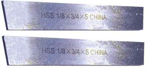 2 piezas 3/32 x 1/2 x 4-1/2" 5% CUCHILLAS DE CORTE DE COBALTO, BISELADAS - Imagen 1 de 1