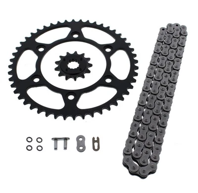 1993-2013 Honda XR650L 650 L O anel corrente e roda dentada preta 13/48 114L - Imagem 1 de 4