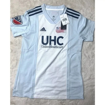 Adidas New England Revolution Women's small MLS Jersey soccer Blue White - Image 1 of 4