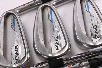 Ping i-Series E1 Irons / 4-PW / Red Dot / Stiff Flex Dynamic Gold S300 Shafts - Image 1 of 4