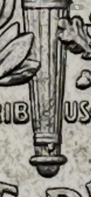 2022 P 10 Cent Coin Die Chip Error - Image 1 of 3