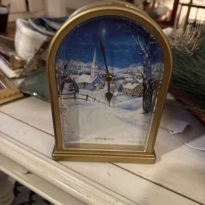 Howard Miller Navidad Musical Mesa Mantel Reloj Campanas 1999 645 425 ¡Funciona! Foto 1 de 4