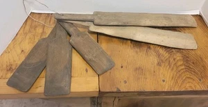Juego de 5 herramientas de madera primitiva para cocina granja agitador de paleta de mantequilla 11" y 20" Apx. - Imagen 1 de 14