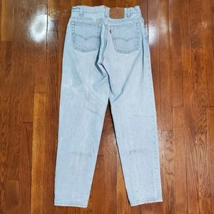 VTG Levis 550 Jeans Mens 30x30 Blue Light Stone Wash Relaxed USA Made - Picture 1 of 16