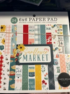 Echo Park Papier "SONNENBLUMENMARKT" 6x6 Papierblock ~ Kombiversand immer - Bild 1 von 1