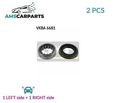 WHEEL BEARING KIT SET PAIR REAR VKBA 6681 SKF 2PCS NEW OE REPLACEMENT - Image 1 of 4