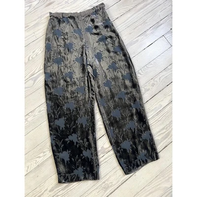 Pantalones Años 90 / Pantalones Giorgio Armani Gris Seda Burnout Años 90 / Medianos Foto 1 de 4