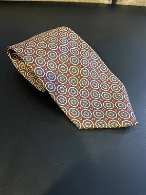 Corbata de seda GAP Premium roja y azul hecha en EE. UU. Foto 1 de 4