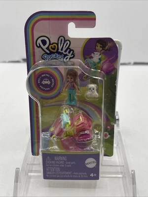 Mattel Polly Pocket Mini Doll & Metal Mini Scooter BRAND NEW SEALED NIB - Image 1 of 4