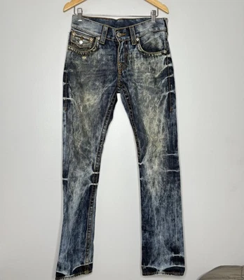 True Religion Denim Jeans Acid Wash Distressed Women’s Size 27 Straight - Image 1 of 4