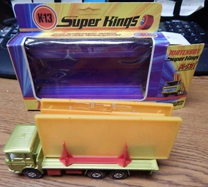 VINTAGE MATCHBOX SPEED KING K-13 DAF BUILDING TRANSPORTER NEW IN BOX UNPUNCHED - Picture 1 of 4