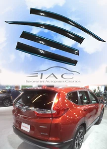 For Honda CR-V 17-22 Chrome Trim Window Visor Vent Rain Guard Fit:Honda CR-V CRV - Picture 1 of 6