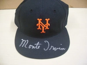 MONTE IRVIN SIGNED NEW YORK GIANTS Roman 7 5/8 CAP w/ JSA - Picture 1 of 4