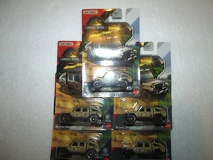 Matchbox 2025 Jurassic World Rebirth '19 Jeep Gladiator lot of 5 VHTF - Picture 1 of 1