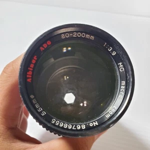 Albinar ADG 80-200mm F 1:3.9 MC Macro Zoom 55mm Lens Canon FD Mount Vintage - Picture 1 of 14