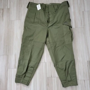 VTG Belgium 1974 Seyntex Military Green Cargo Button Fly Heavy Pants NOS 40 X 27 - Picture 1 of 4